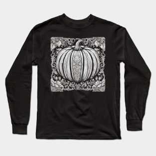 Halloween pumpkin patch intricate design Long Sleeve T-Shirt